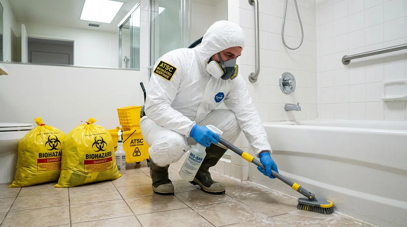 Decontamination equipment deployed for Blood Cleanup in Eastchester